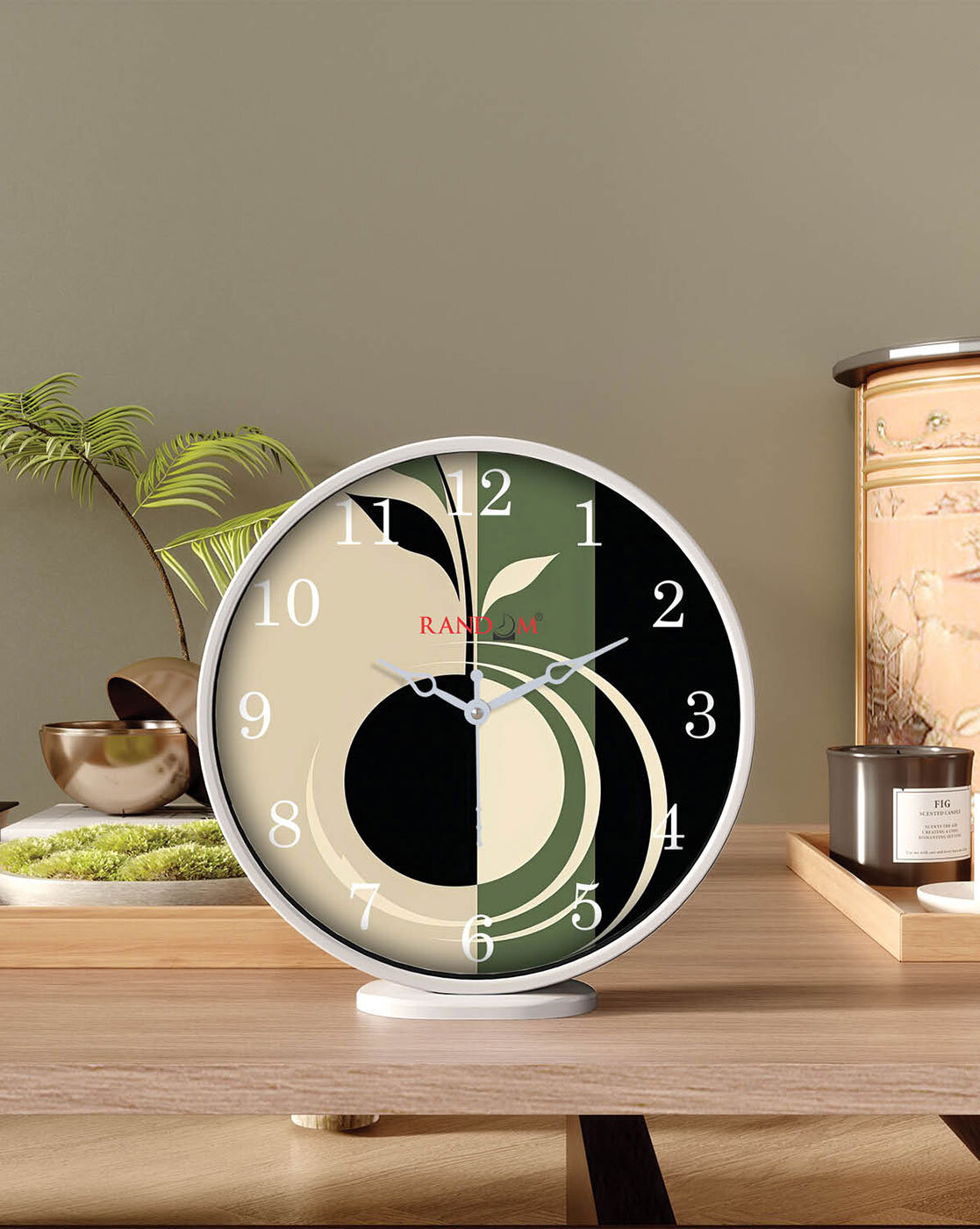 Clocks | Printed Round Shaped Wall Clock Clocks Clocks