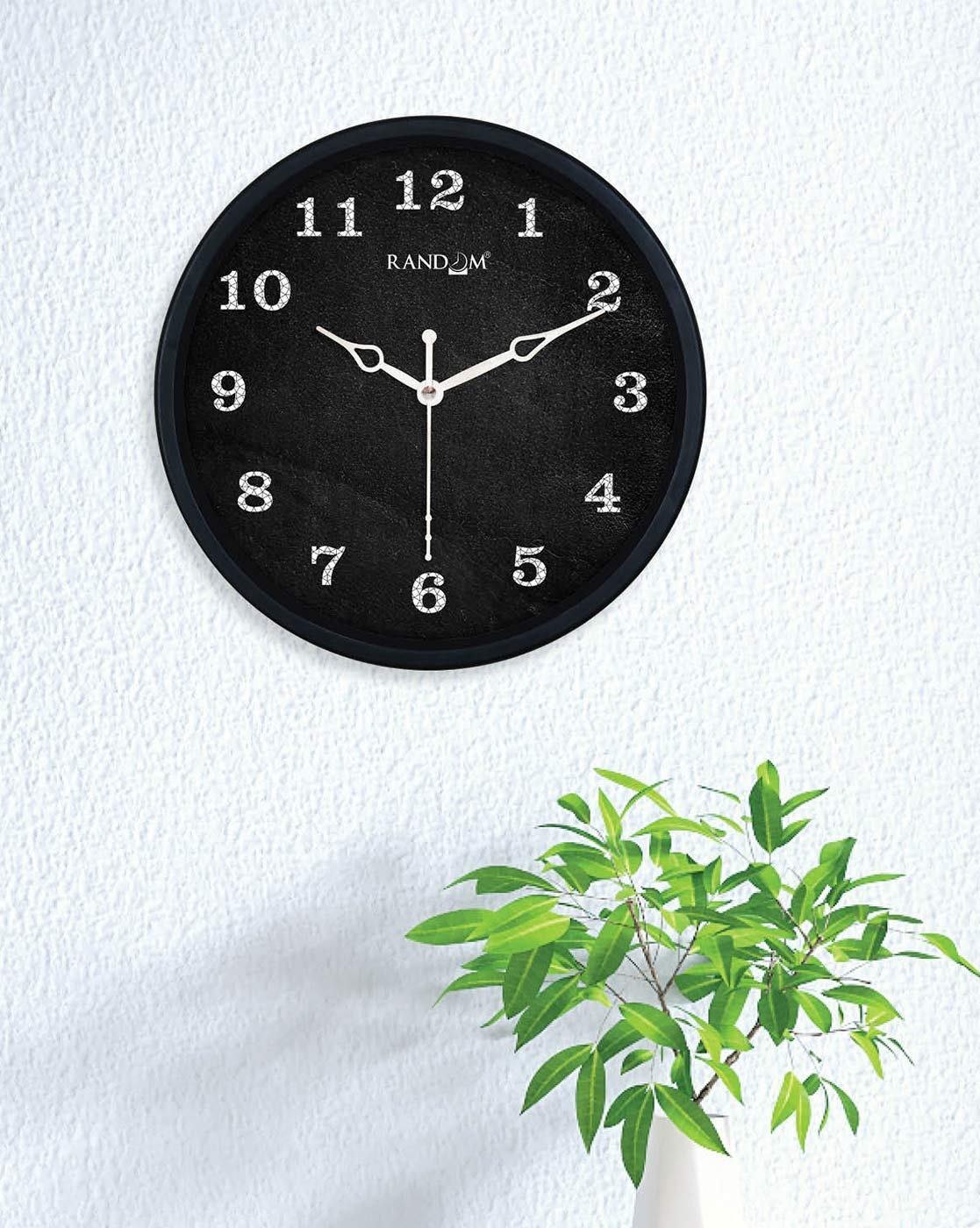 Clocks | Round Shape Plastic Wall Clock Clocks Clocks