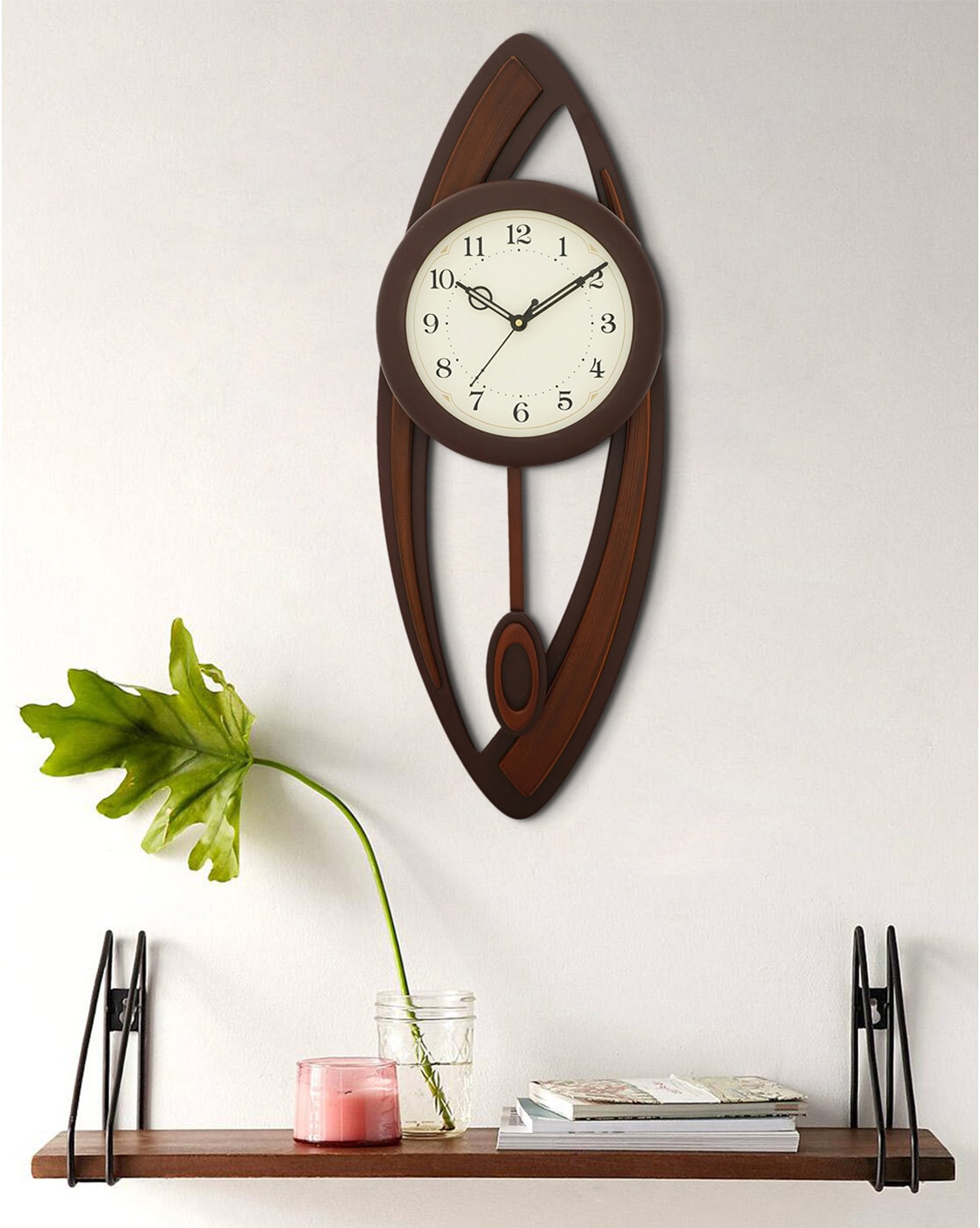 Clocks | Vertical Wooden Wall Clock with Pendulum Clocks Clocks