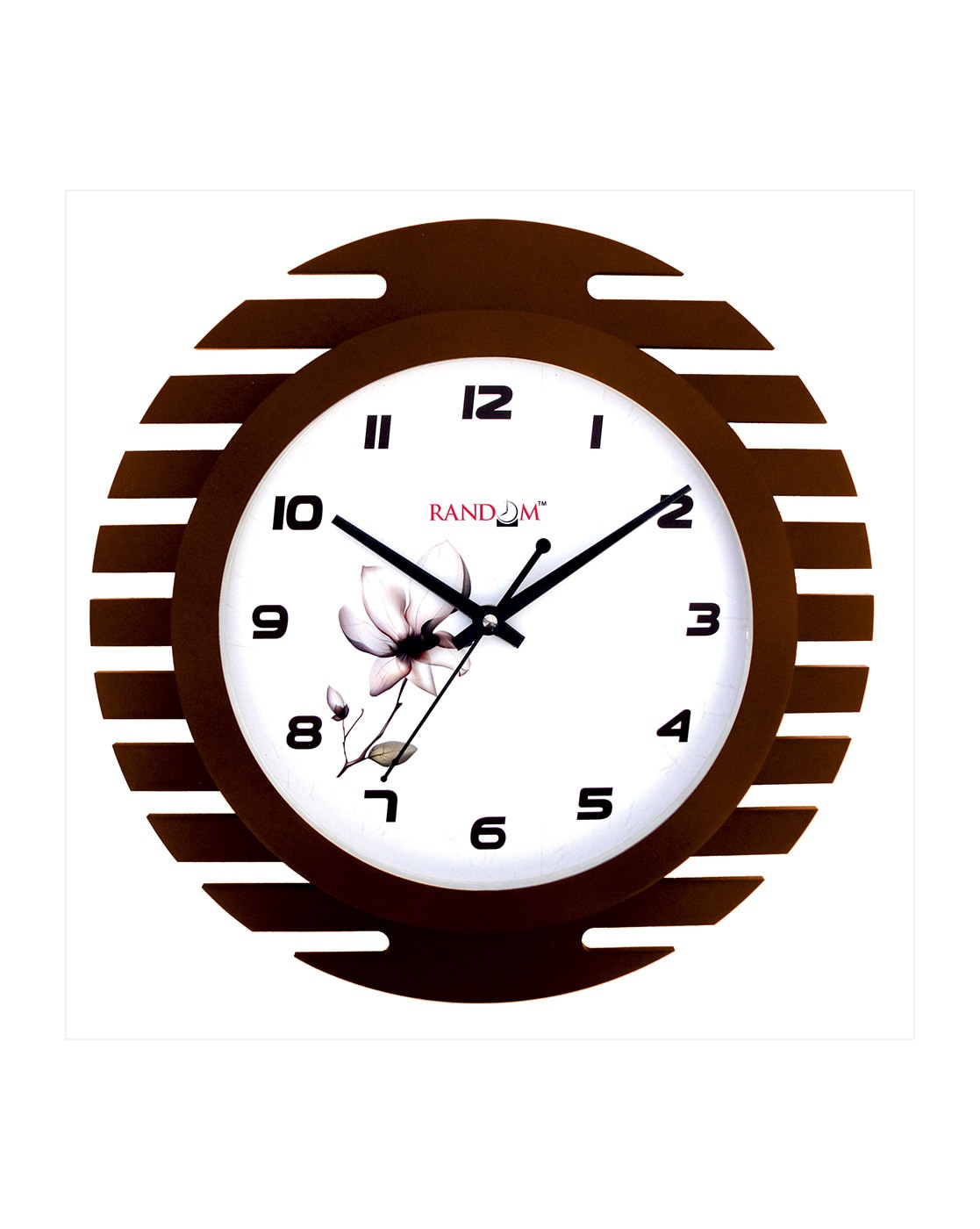 Clocks | Wall Clock with Wooden Polished Frame Clocks Clocks