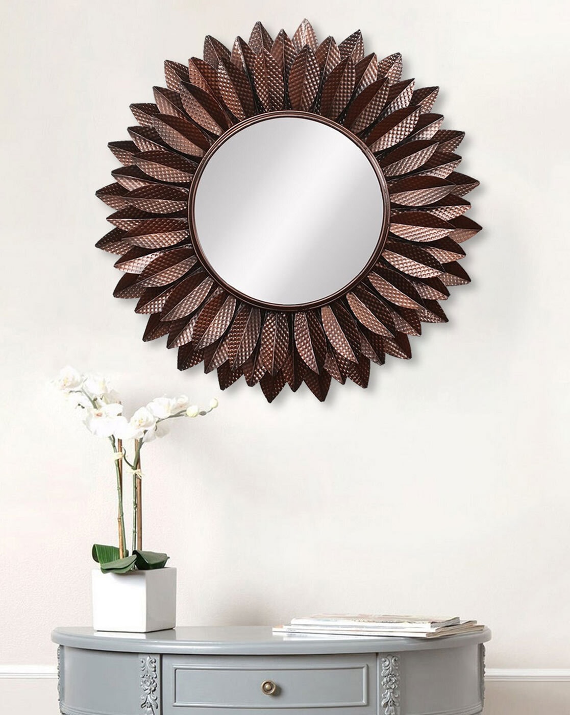 Mirrors | Decorative Metal Handcarved Wall Mirror Home Decor Mirrors