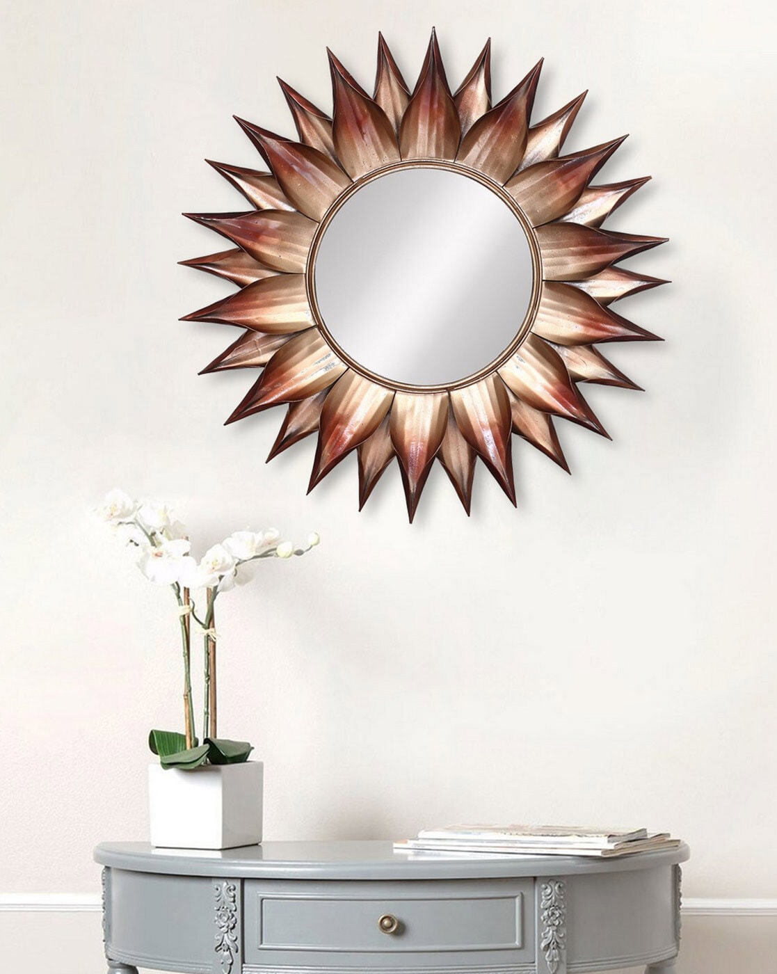 Mirrors | Decorative Metal Handcarved Wall Mirror Home Decor Mirrors