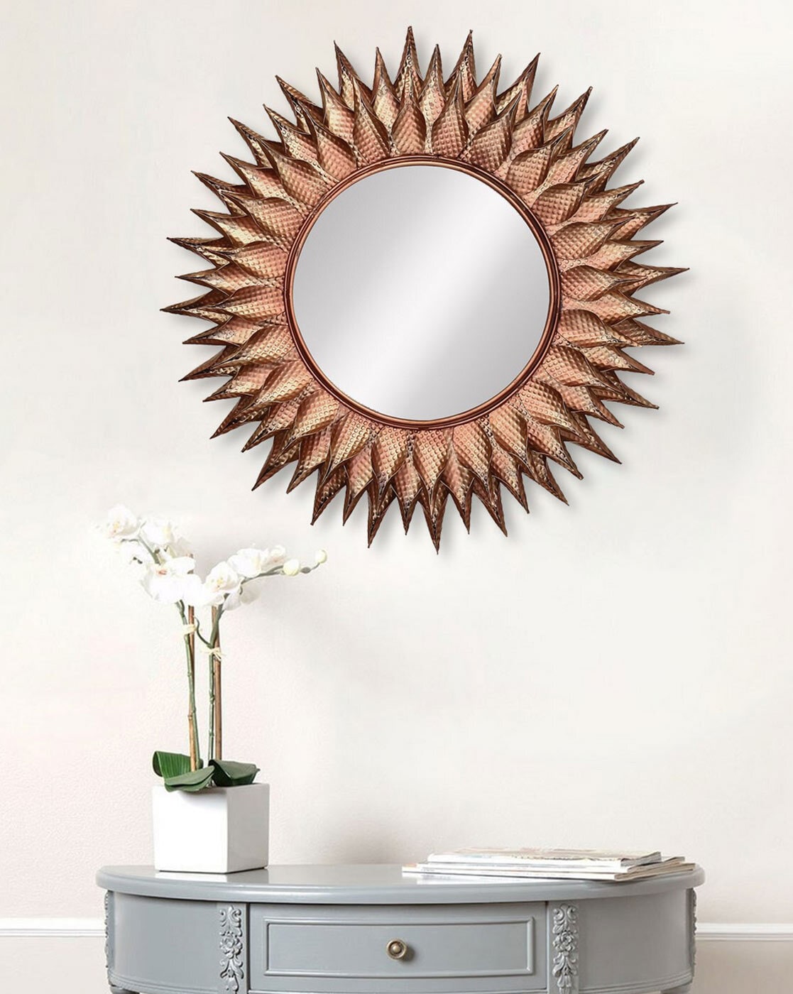 Mirrors | Decorative Metal Handcarved Wall Mirror Home Decor Mirrors