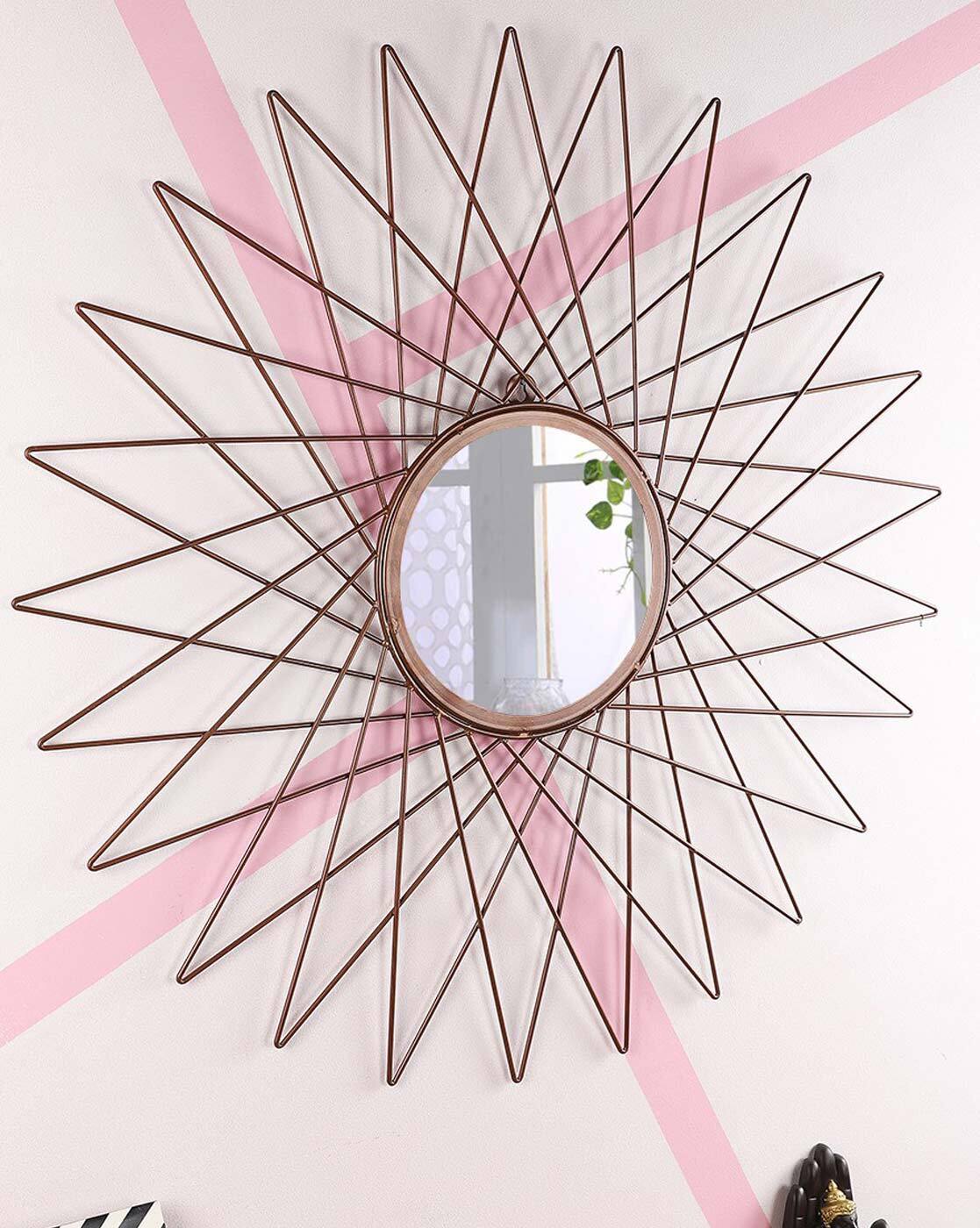 Mirrors | Iron Intersecting Circles Wall Mirror Home Decor Mirrors