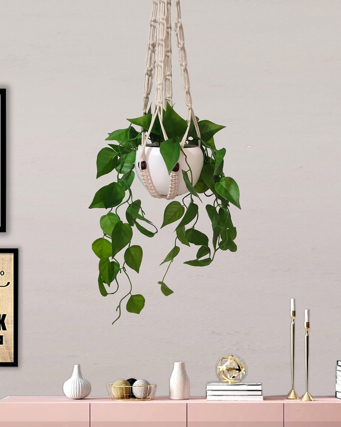 Plants & Flowers | Set of 2 Artificial Hanging Vine Plants Home Decor Plants & Flowers