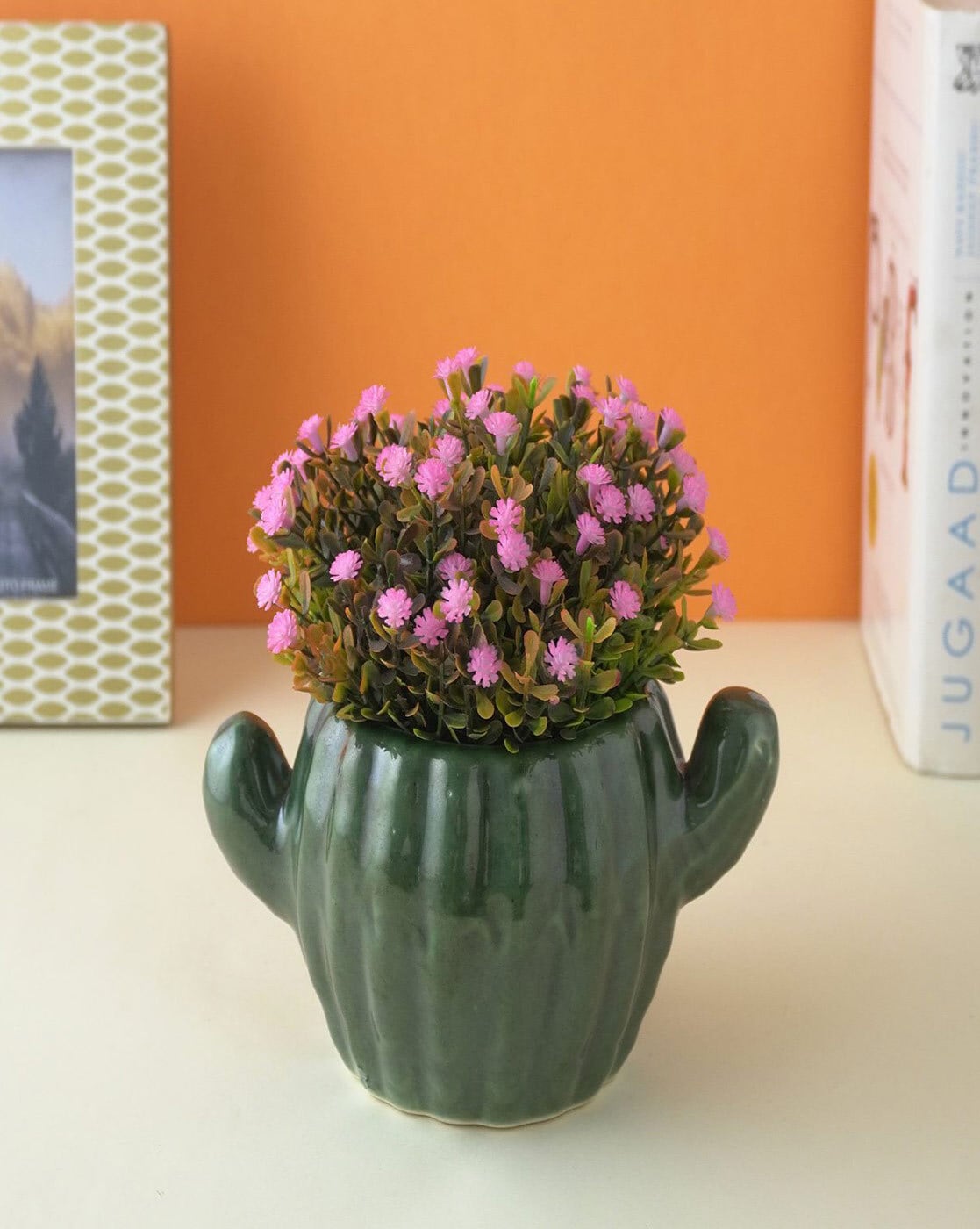 Plants & Flowers | Table Top Ceramic Cactus Planter Home Decor Plants & Flowers