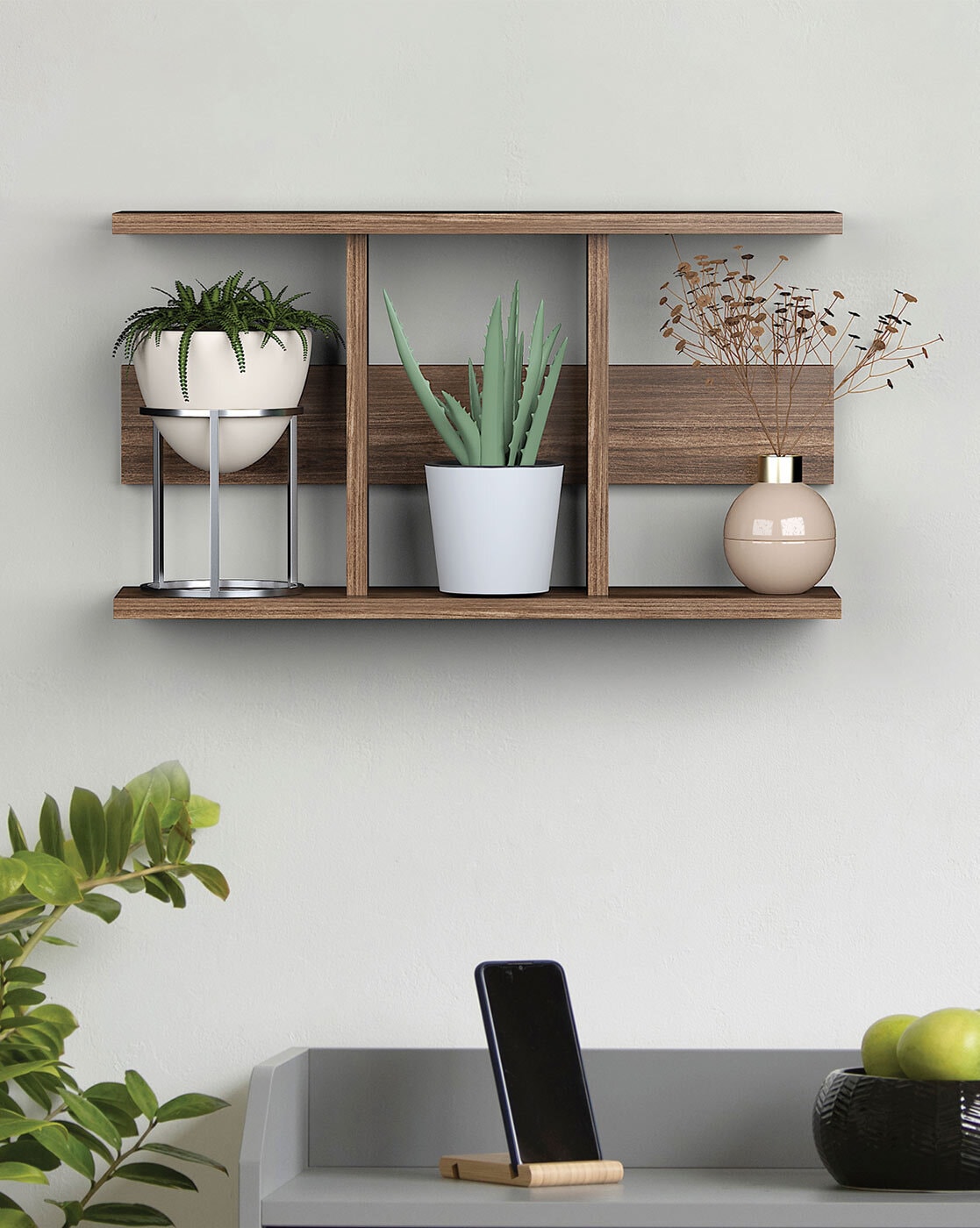 Plants & Flowers | Wooden Wall Shelf Planter Stand Home Decor Plants & Flowers