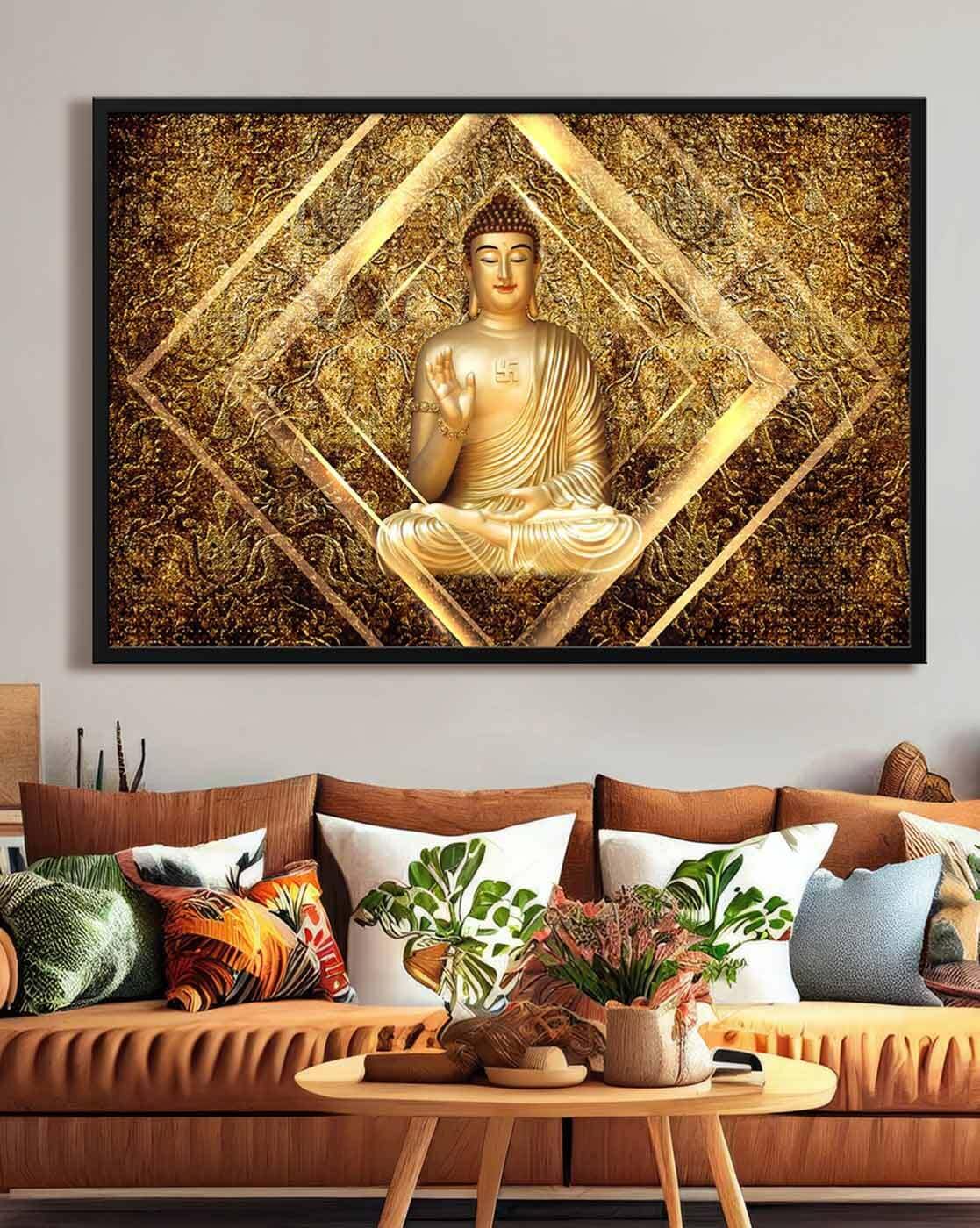 Wall Decor | Buddha Canvas Wall Art Painting Home Decor Wall Decor