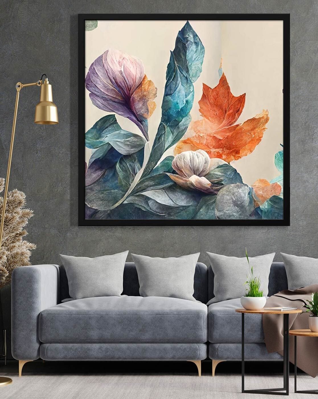 Wall Decor | Leaf Print Wall Art Painting Home Decor Wall Decor