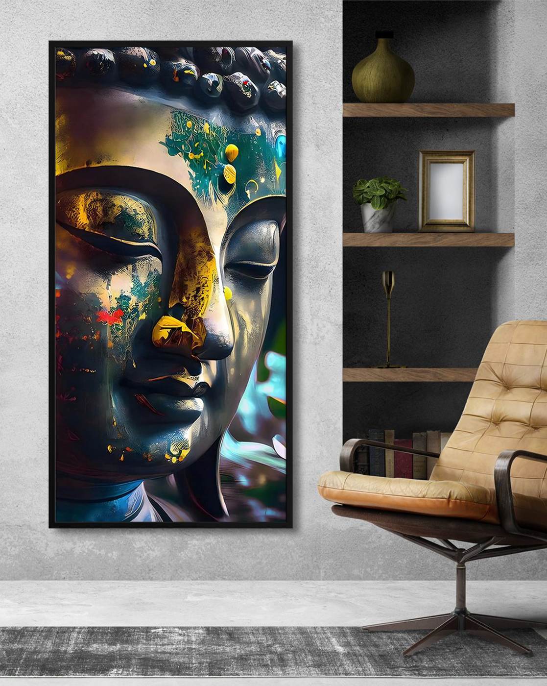 Wall Decor | Lord Buddha Wall Art Painting Home Decor Wall Decor