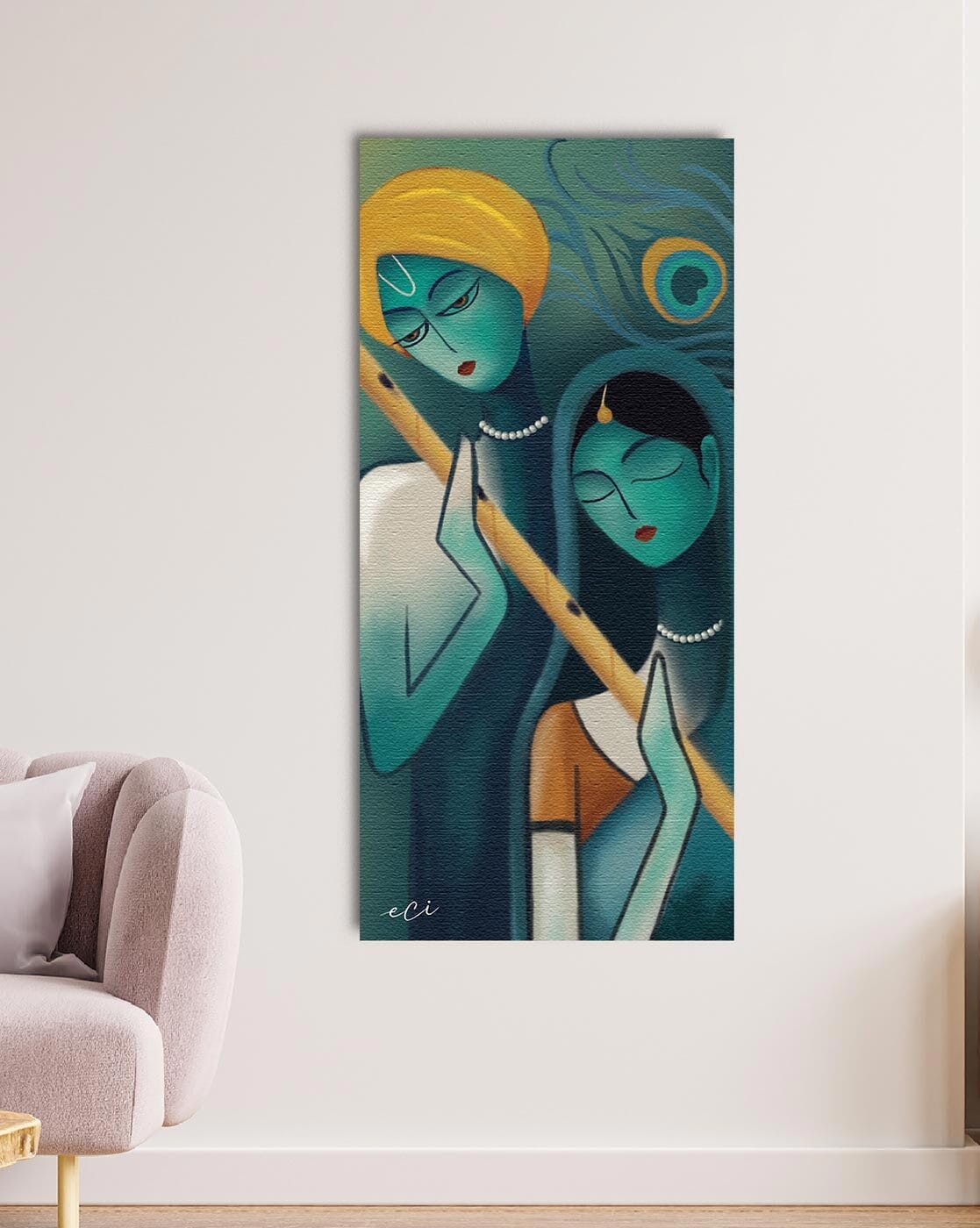 Wall Decor | Lord Radha Krishna Canvas Wall Painting Home Decor Wall Decor