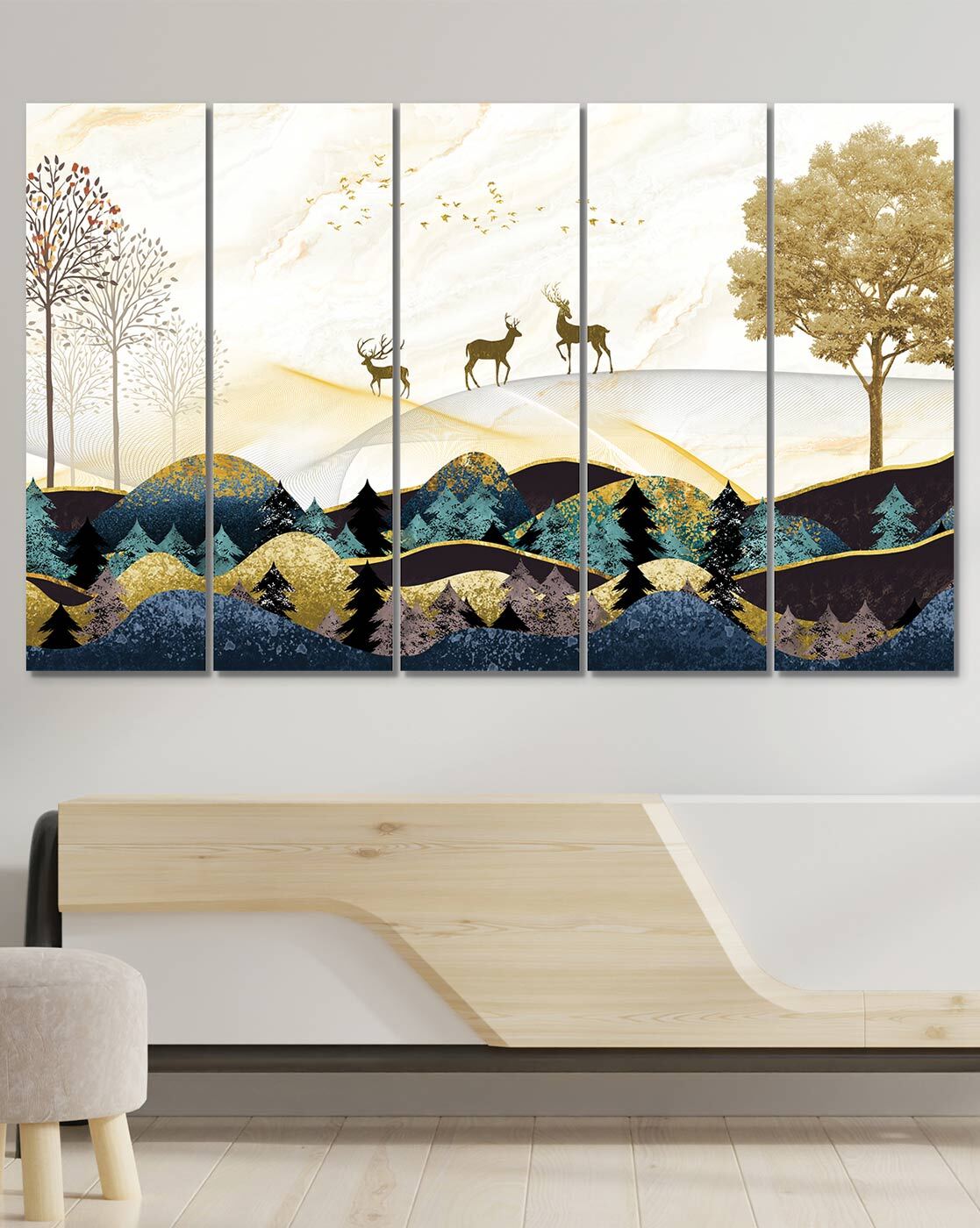 Wall Decor | Set of 5 Nature Print Wall Art Home Decor Wall Decor