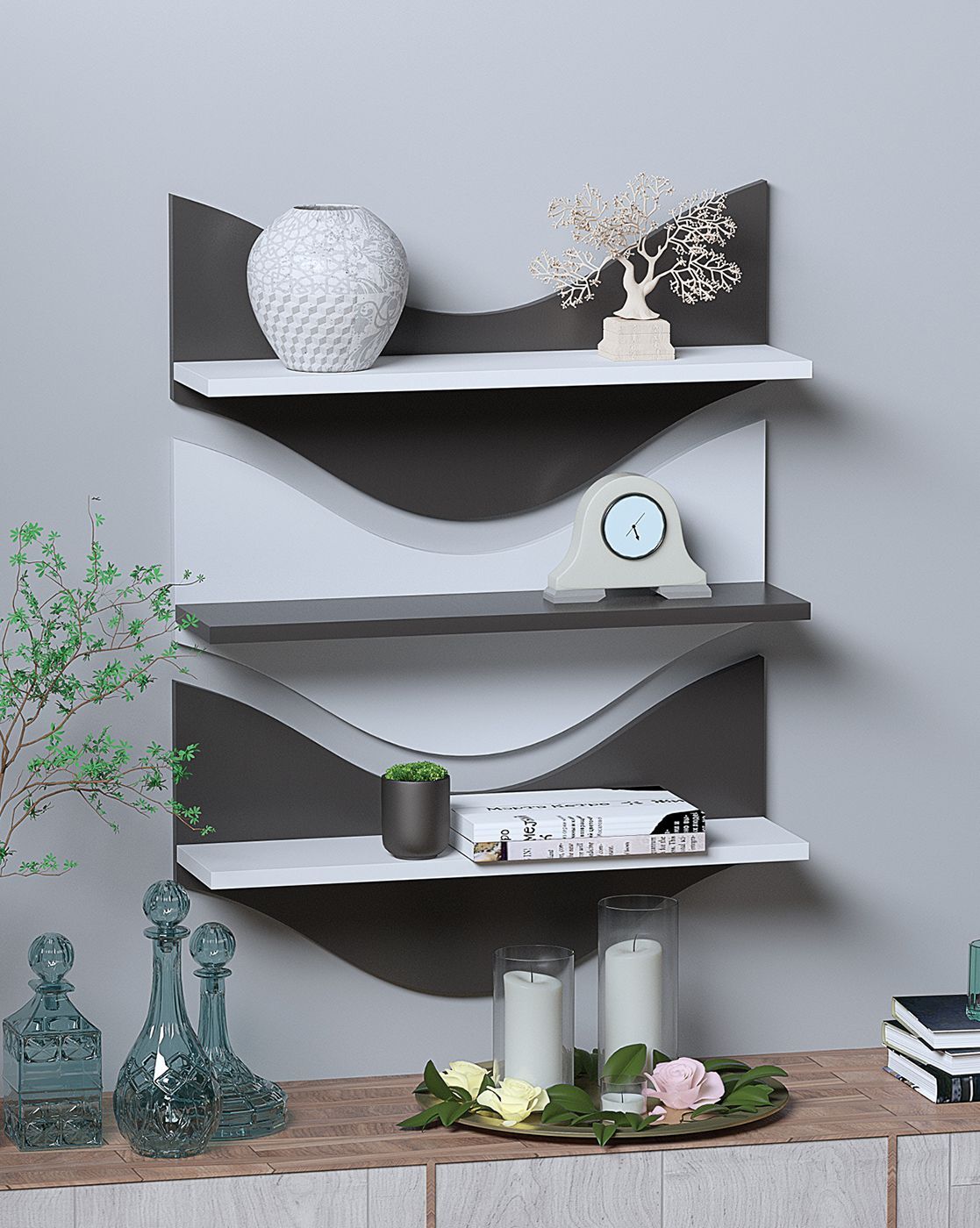 Wall Shelves | Wooden Wall Shelves Home Decor Wall Shelves