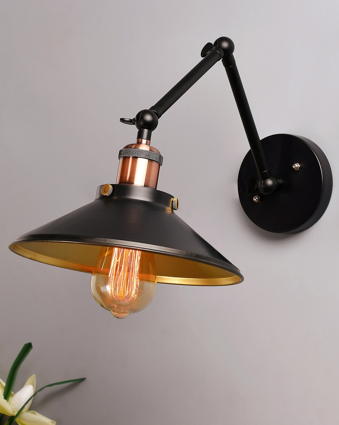 Lamp, Diyas & Candle | Wall Lighting Lamp with Cone Shade Home Decor Lamp, Diyas & Candle