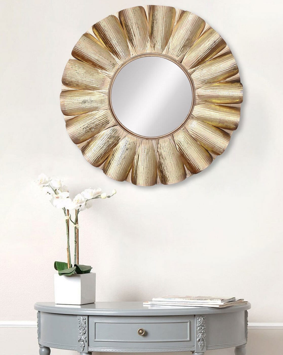 Mirrors | Decorative Metal Handcarved Wall Mirror Home Decor Mirrors