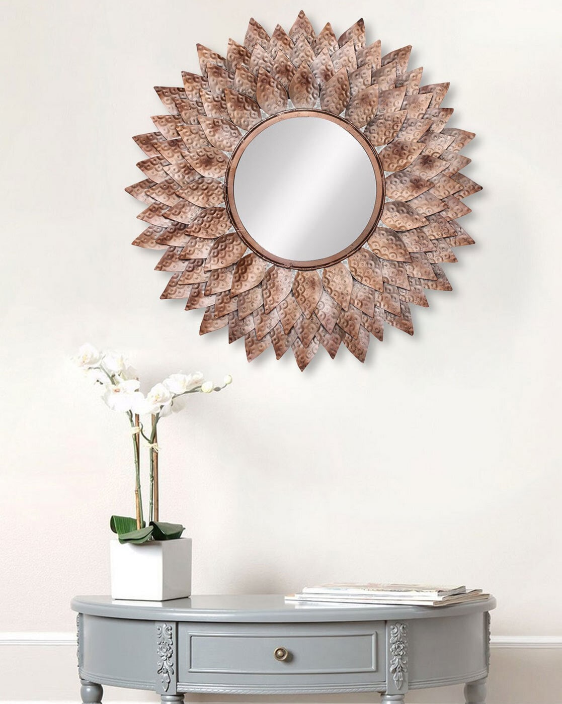 Mirrors | Decorative Metal Handcarved Wall Mirror Home Decor Mirrors