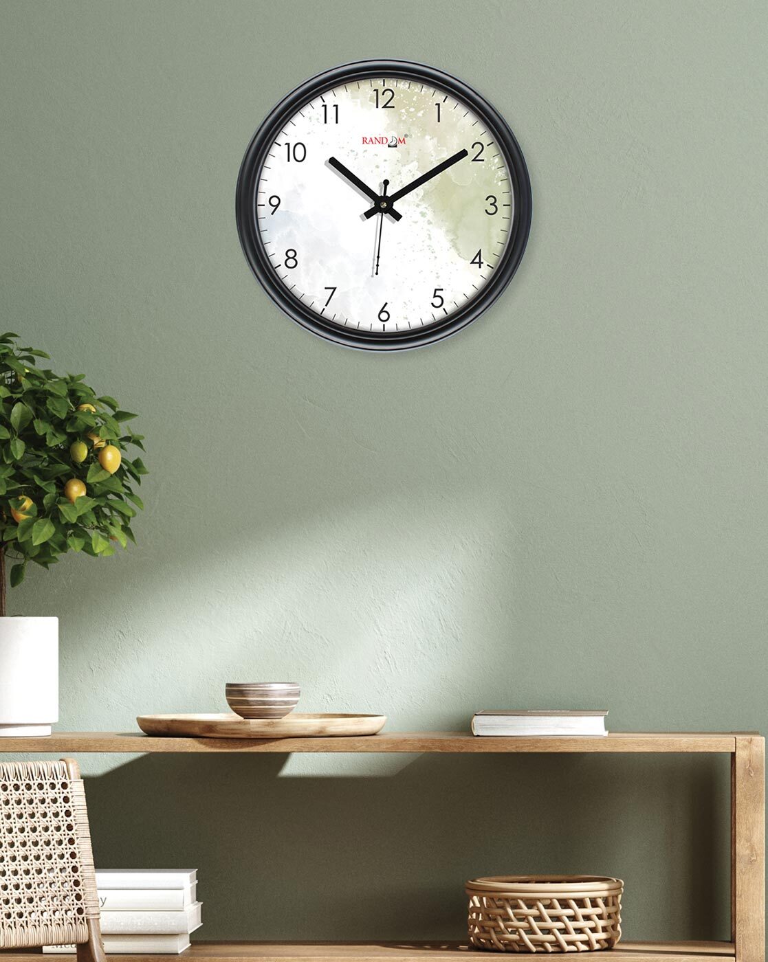 Clocks | Round Shaped Plastic Wall Clock Clocks Clocks