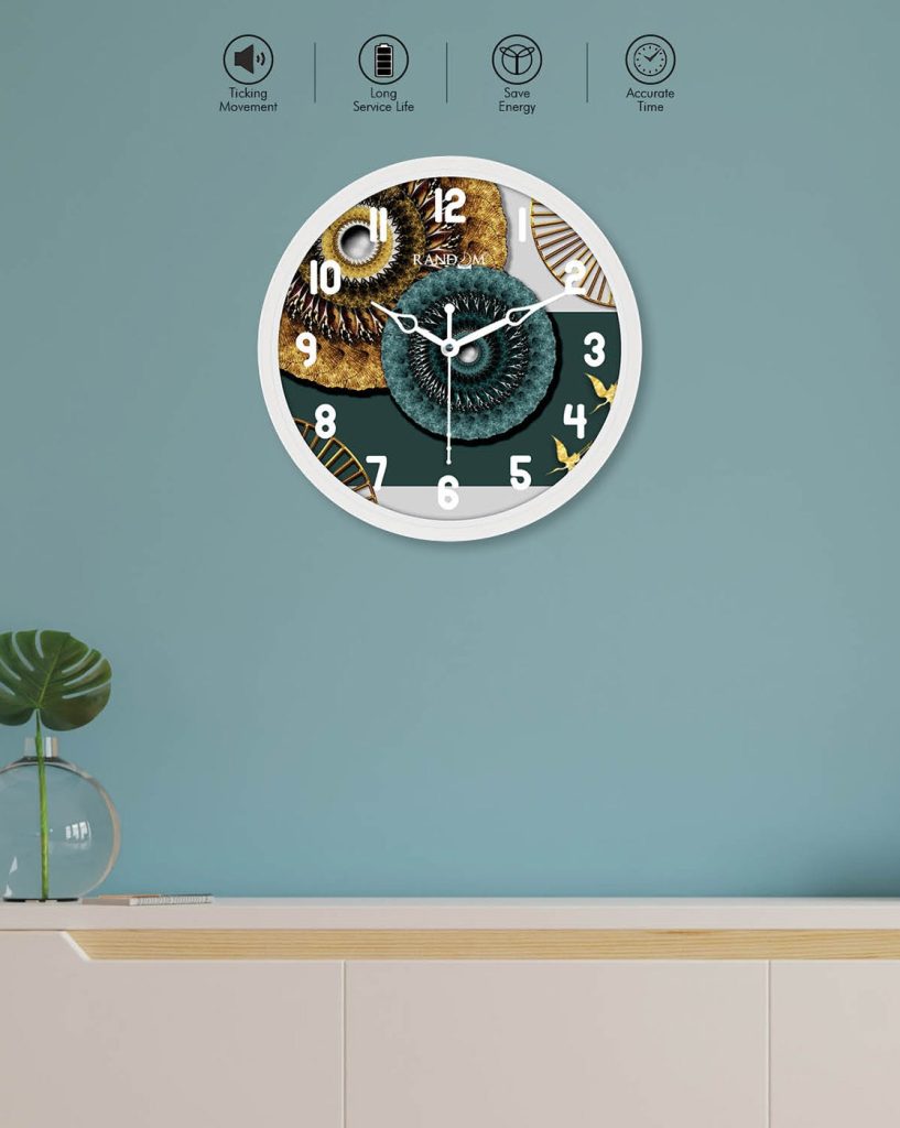 Clocks | Floral Print Wall Clock Clocks Clocks